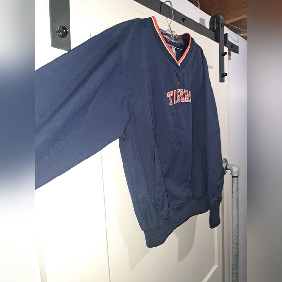 BNWT vintage womens Nike mid swoosh detroit tigers mlb pull over wind breaker - Picture 2 of 13